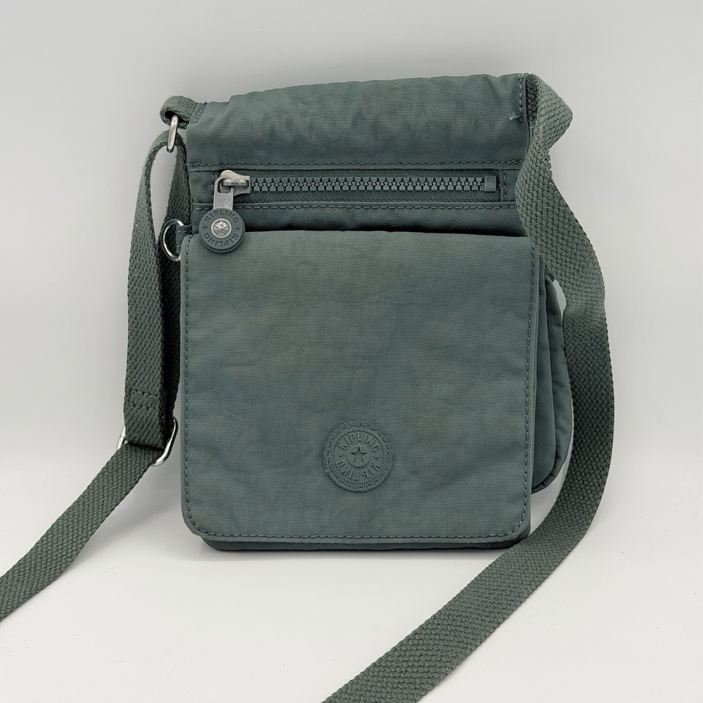Kipling Women's Eldorado Crossbody Bag with Adjustable Strap Aloe Tonal Festival